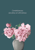 Bouquet de fleurs pour un hommage sinc&egrave;re